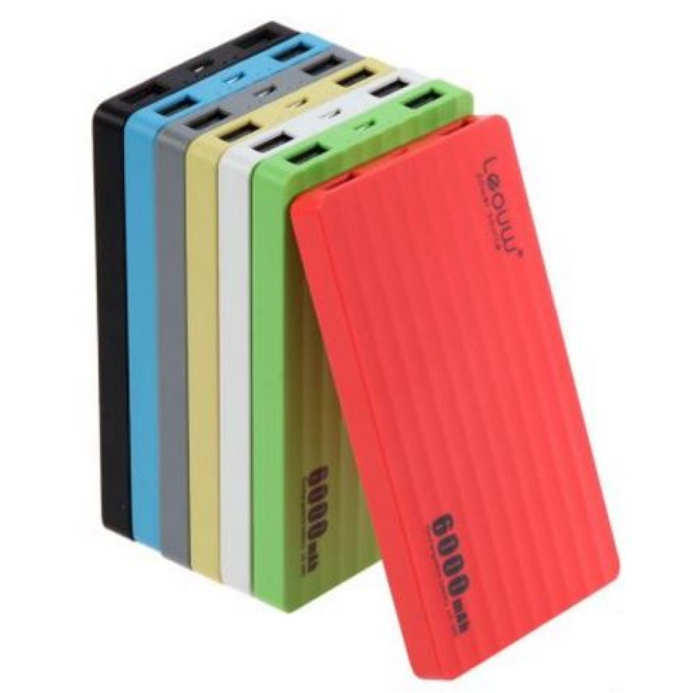 Power bank 6000mAh 2-USB LEOUW OEM