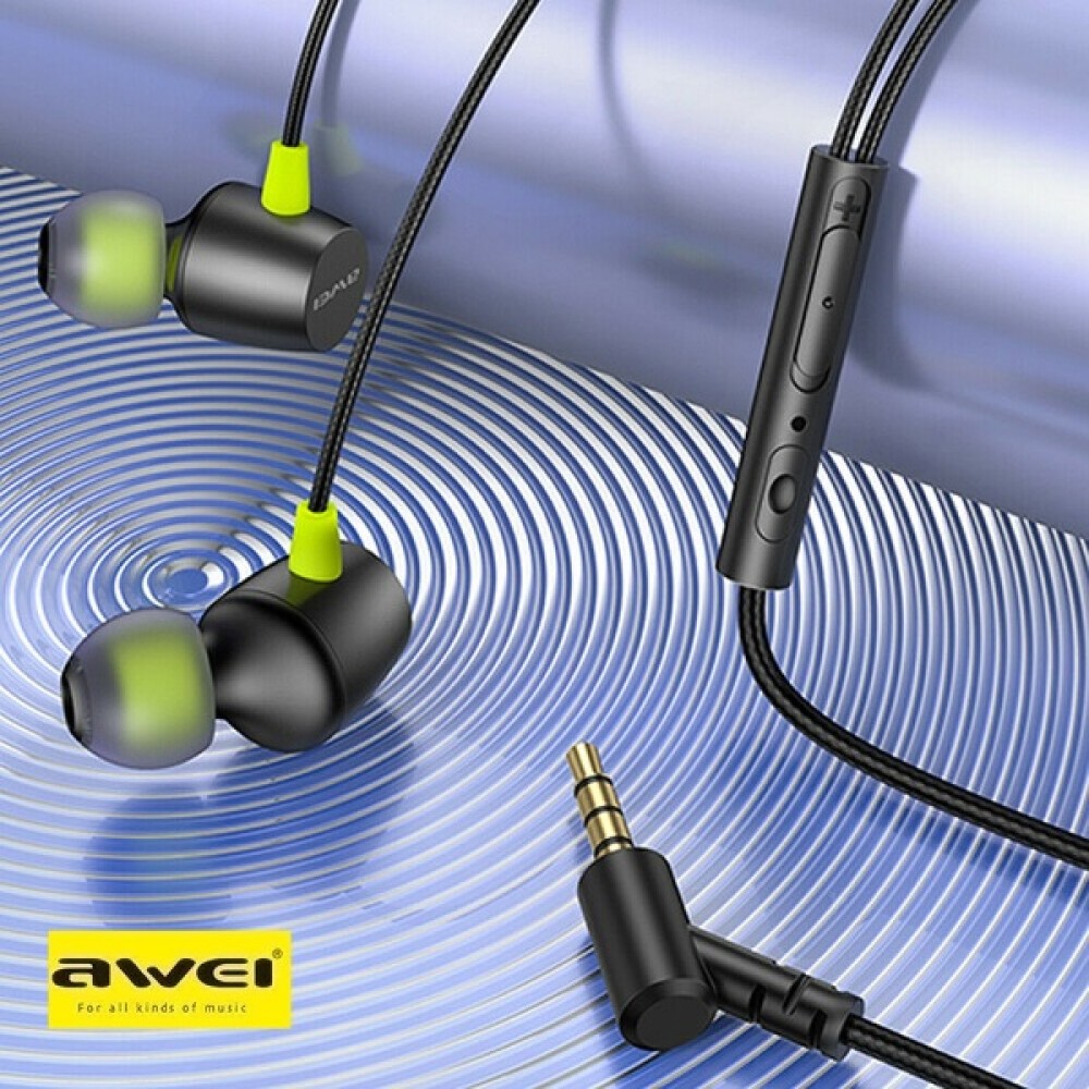 Μίνι στερεοφωνικά in-ear ακουστικά 3,5mm μαύρο L5 AWEI