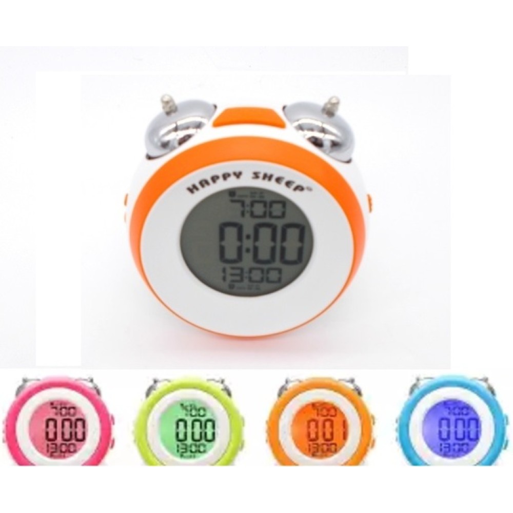Ρολόι ξυπνητήρι με διπλό κουδούνι Happy Sheep HP664A - Μπλέ