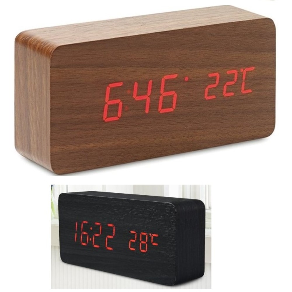 Μεγάλο ξύλινο επιτραπέζιο ρολόι 87720