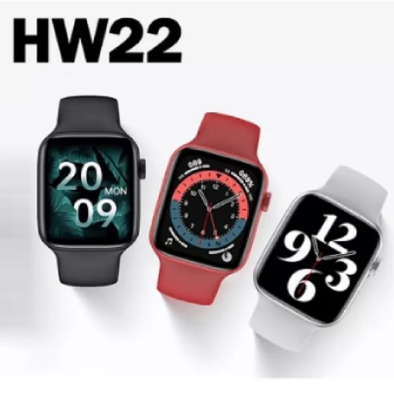 Έξυπνο ρολόι με Bluetooth μαύρο HW22 PRO