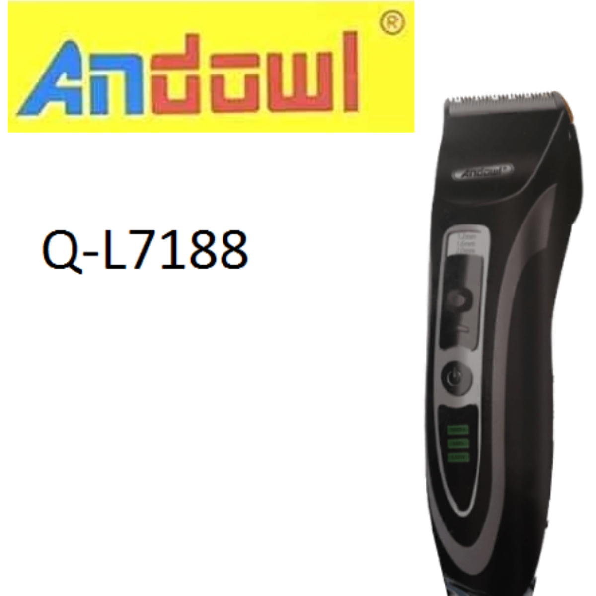 Επαναφορτιζόμενη ηλεκτρική μηχανή κοπής μαλλιών Q-L7188 ANDOWL