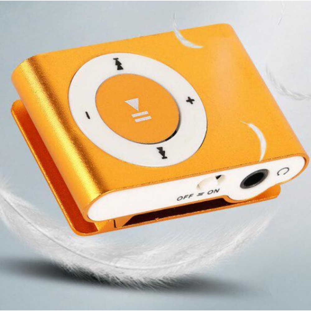 Επαναφορτιζόμενο MP3 player πορτοκαλί Q-A209 ANDOWL