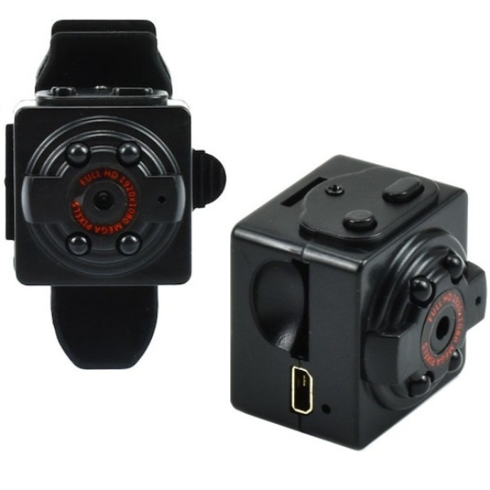 Μίνι επαναφορτιζόμενη ασύρματη κάμερα μαύρη QS8M ANDOWL