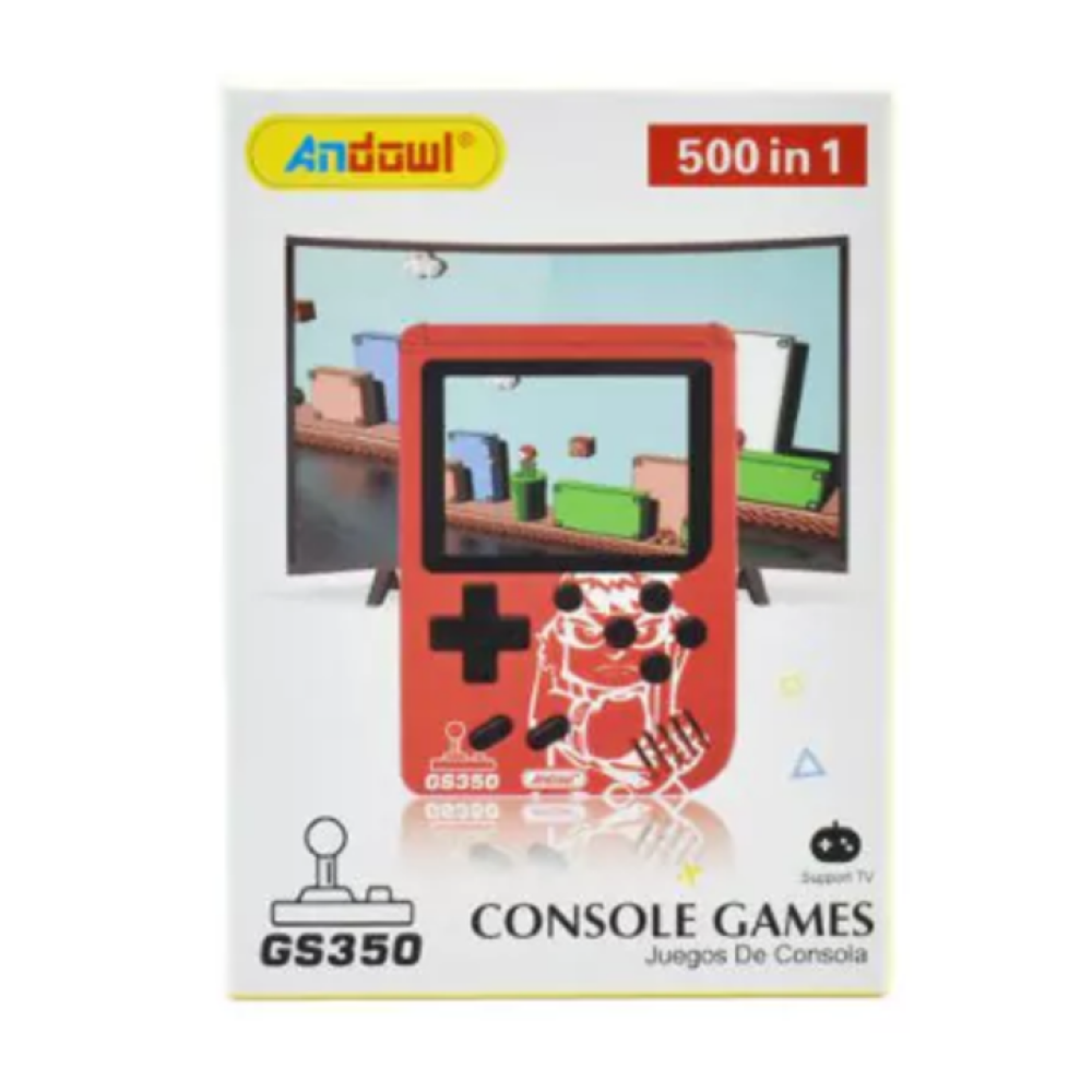 Επαναφορτιζόμενη ψηφιακή κονσόλα παιχνιδιών ANDOWL 500 σε 1  GS350