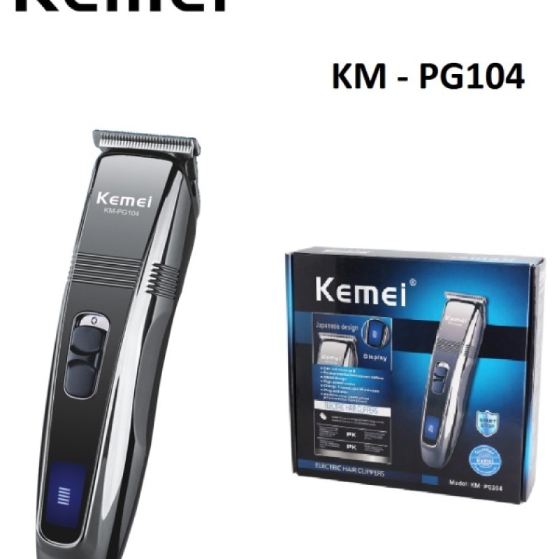Επαναφορτιζόμενη ηλεκτρική κουρευτική μηχανή μαλλιών KM-PG104 KEMEI