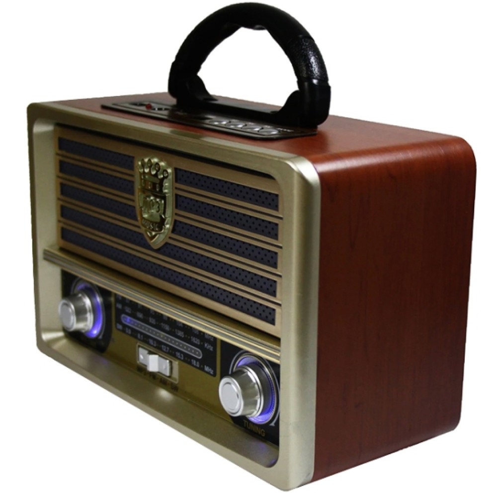 Επαναφορτιζόμενο ηχείο Bluetooth Retro Radio Q-YX2022 ANDOWL
