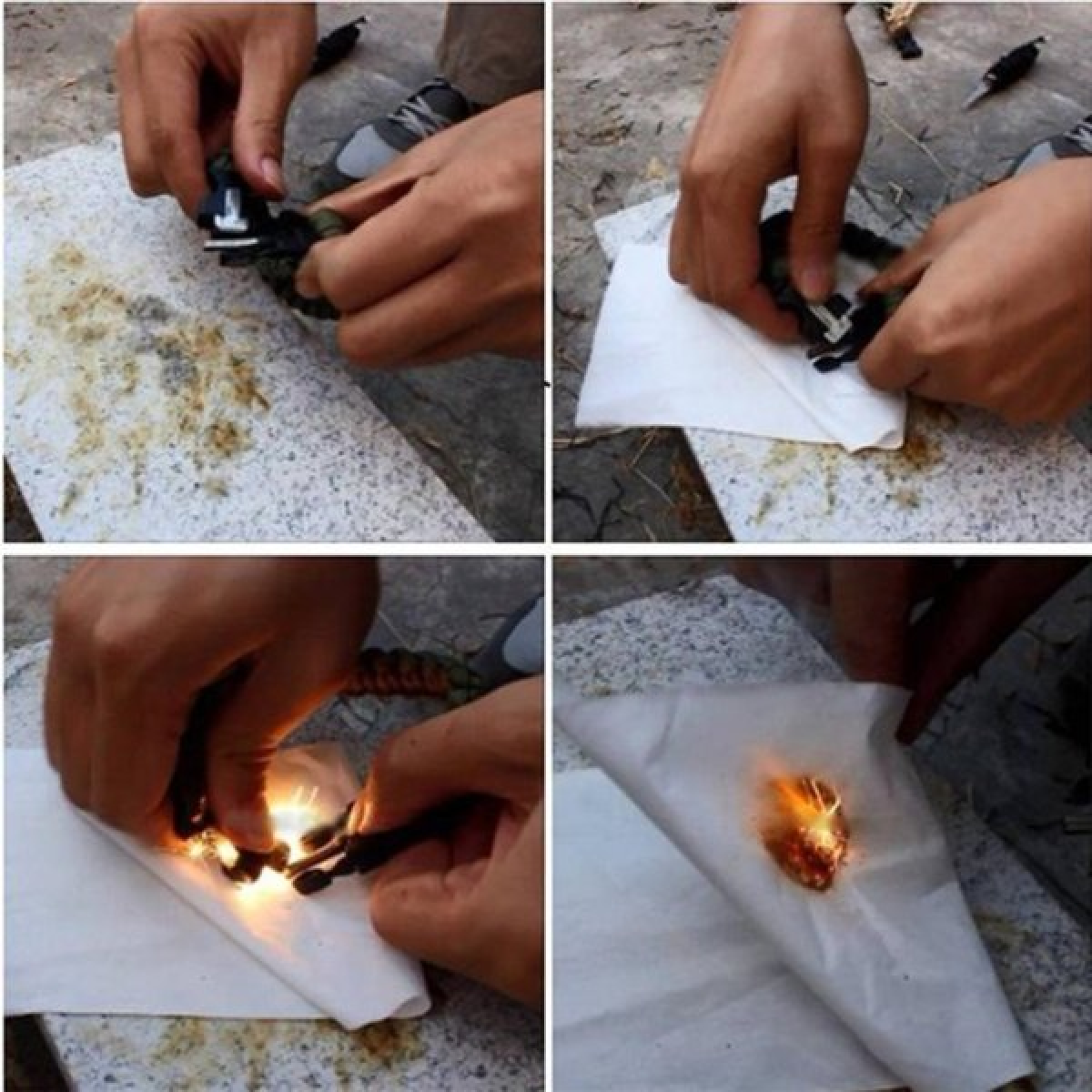 Paracord βραχιόλι επιβίωσης παραλλαγή ερήμου