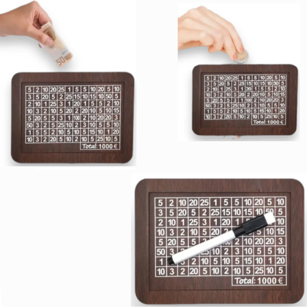 Ξύλινος κουμπαράς κουτί με μαρκαδόρο OEM