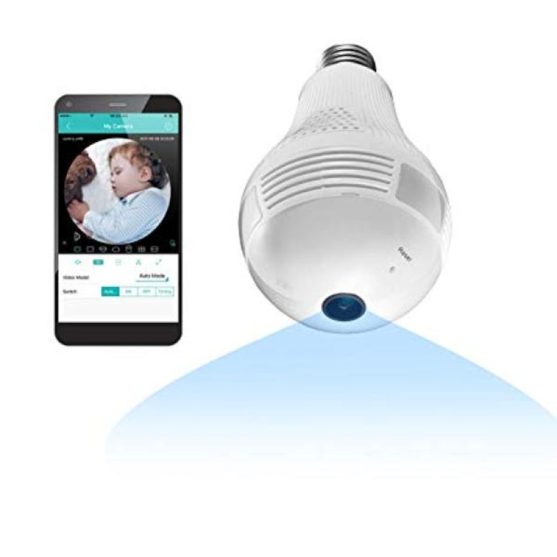 360 πανοραμική κάμερα παρακολούθησης WIFI λάμπα LED OEM