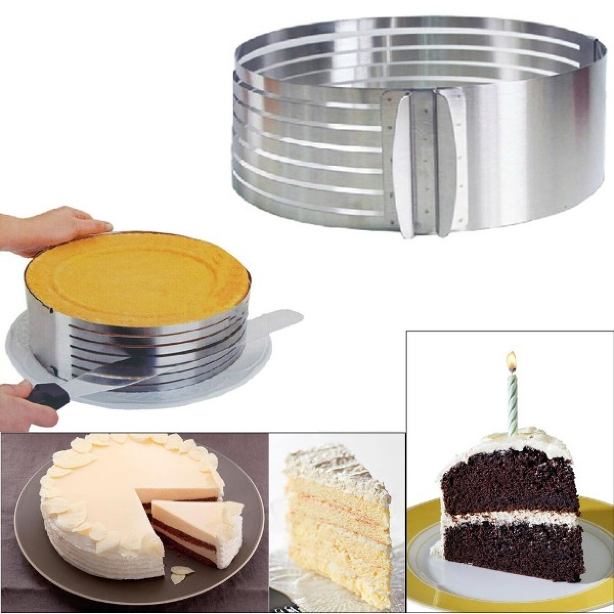 Πτυσσόμενο τσέρκι τούρτας 24 - 30cm 8734