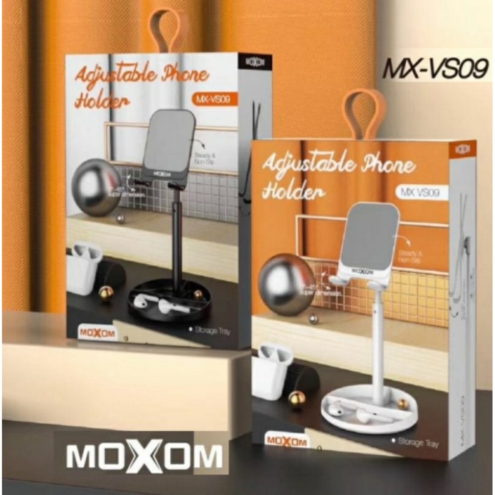 Βάση στήριξης κινητού επιτραπέζια MX - VS09 MOXOM μαύρη