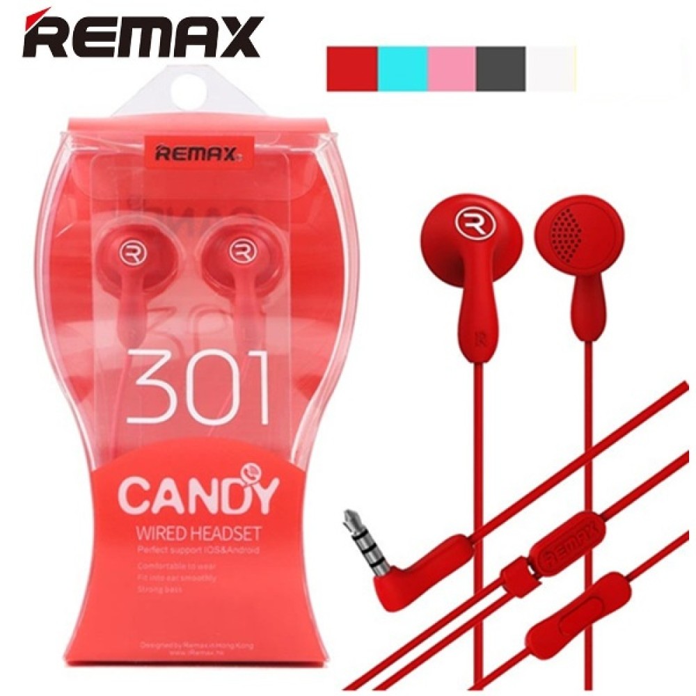 Ακουστικά και handsfree REMAX 301 μαύρα Remax