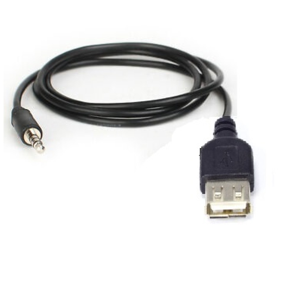 Αντάπτορας αρσενικό jack 3.5mm σε θηλυκό usb μήκους 1.5m OEM
