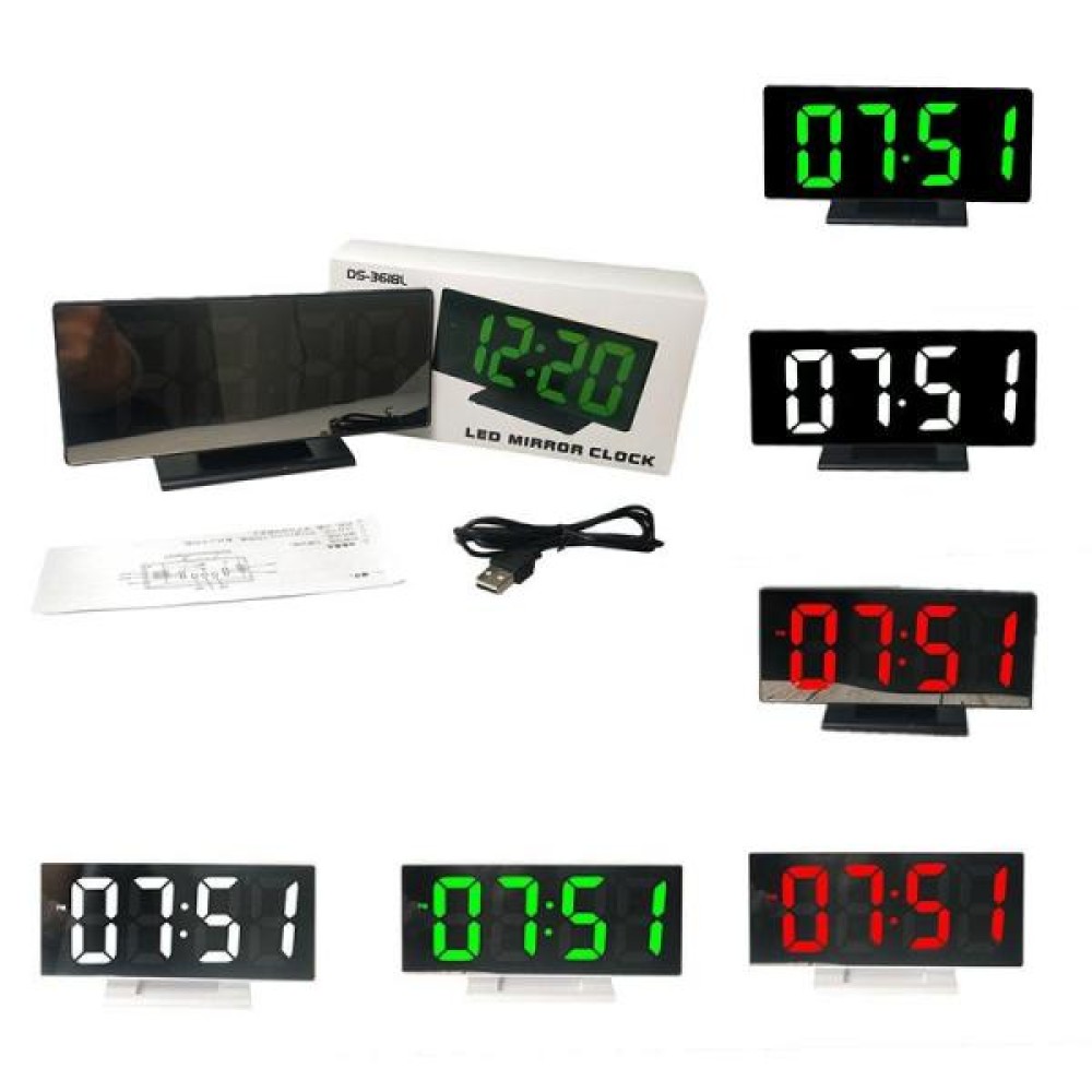 Ρολόι καθρέφτης LED DS-3618L 0307 - Τυχαία επιλογή