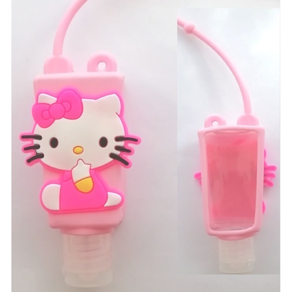 Μπουκάλι αντισηπτικού τσάντας ροζ γατούλα
