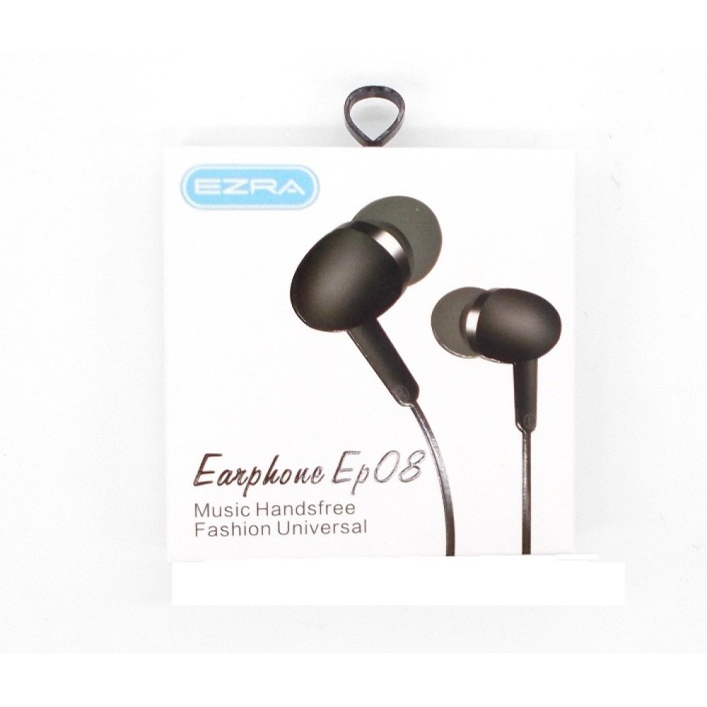 Ακουστικά κινητού in ear EZRA Ep08, μαύρα