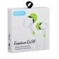 Ακουστικά κινητού in ear EZRA Ep08, λευκά με πράσινο