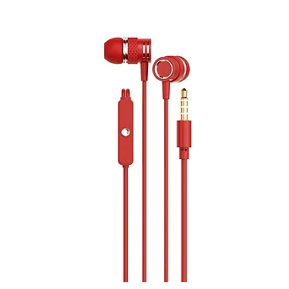 Ακουστικά κινητού έσω αυτιού EZRA Ep96, κόκκινο