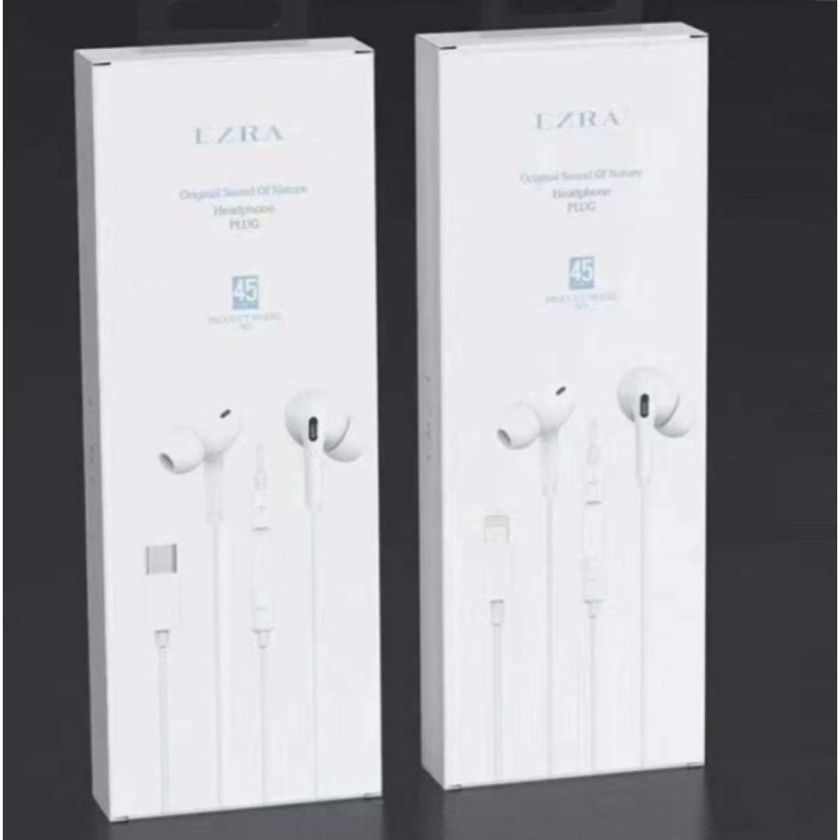 Ενσύρματα ακουστικά Type-C λευκά EP45 EZRA
