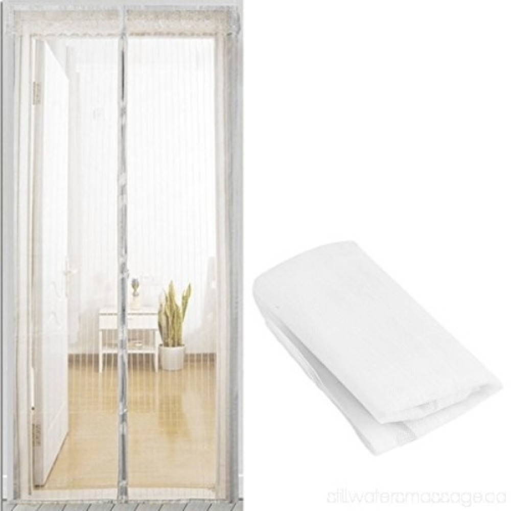 Σίτα - κουρτίνα με μεγάλους μαγνήτες 120x230cm λευκή OEM