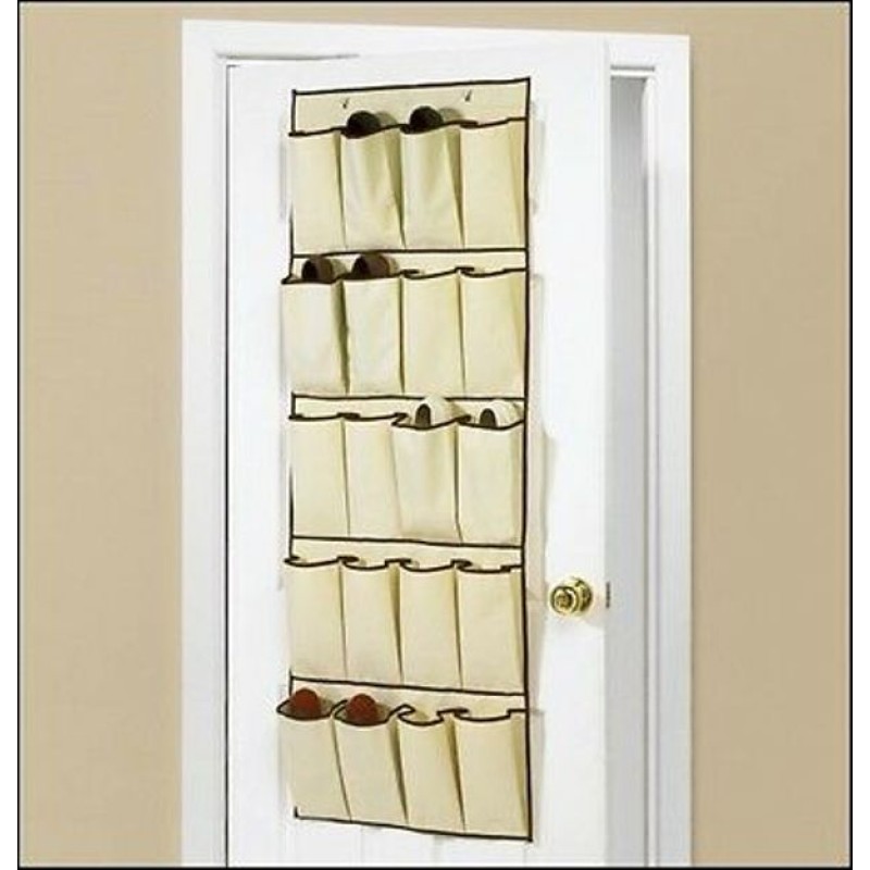 Κρεμαστός οργανωτής παπουτσιών 45x128cm μπεζ 10015 OEM