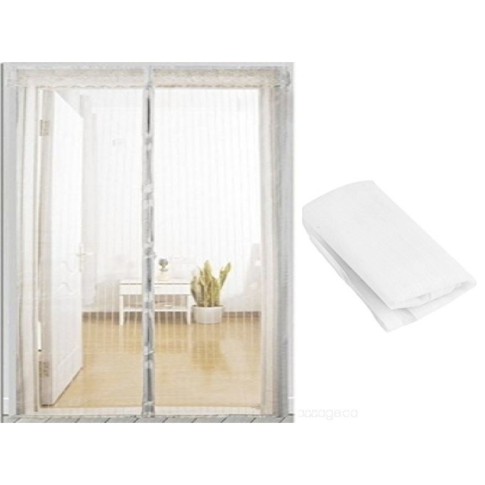 Σίτα - κουρτίνα με μεγάλους μαγνήτες 140x240cm λευκή OEM