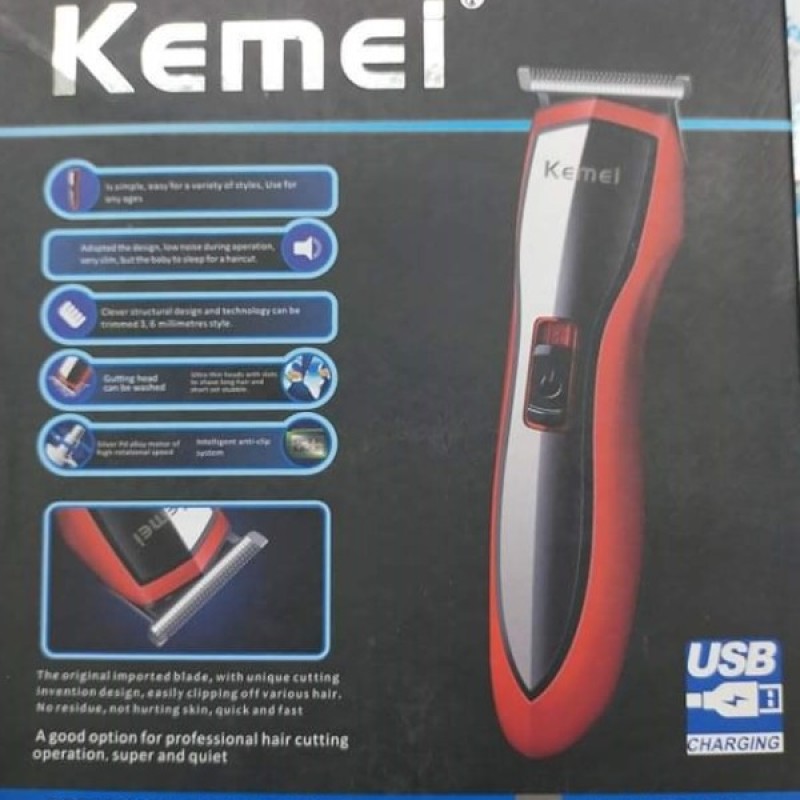 Επαναφορτιζόμενη κουρευτική μηχανή USB KM-1425 Kemei 8138 KEMEI