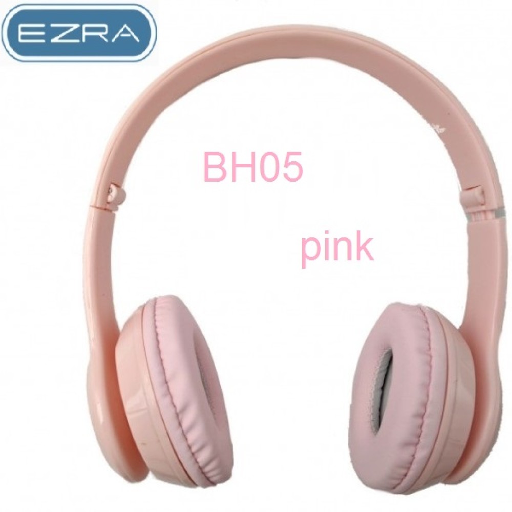 Ενσύρματα ακουστικά handsfree με μικρόφωνο ροζ BH05 EZRA