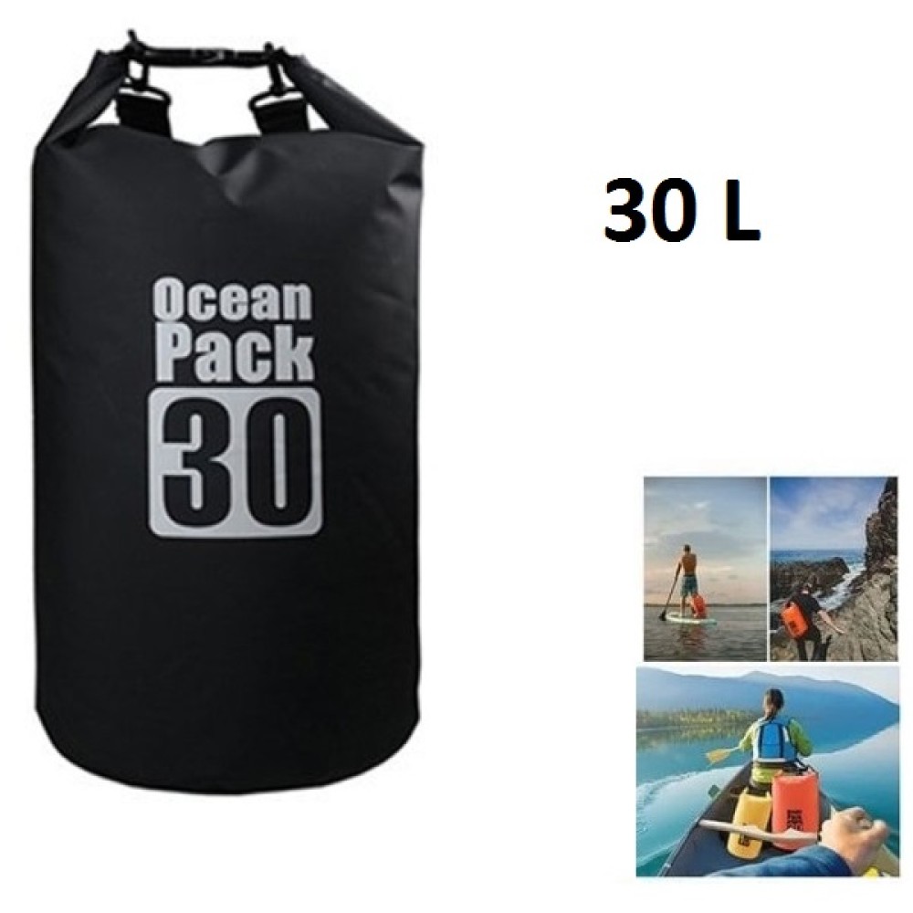 Αδιάβροχη τσάντα παραλίας Ocean Pack 30L μαύρη