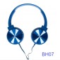 Ενσύρματα ακουστικά με μικρόφωνο μπλε BH07 ESDRAS