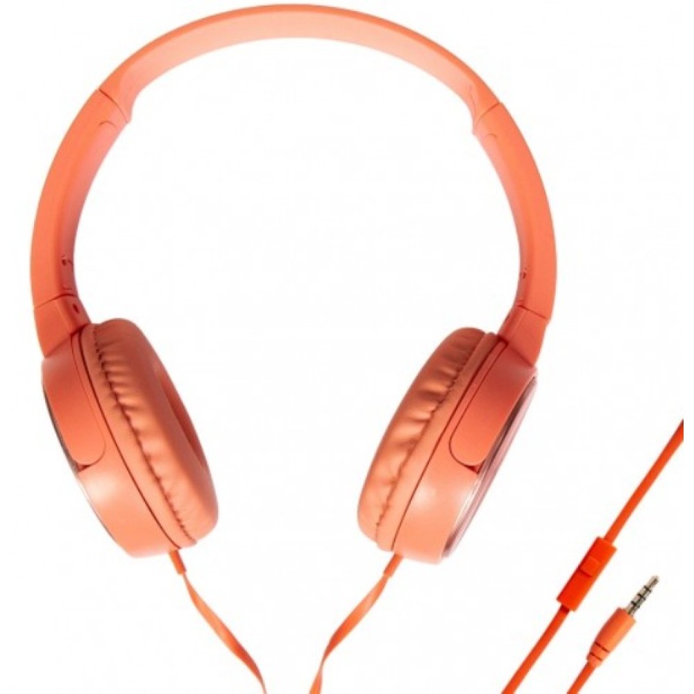 Ενσύρματα ακουστικά με μικρόφωνο πορτοκαλί BH07 ESDRAS