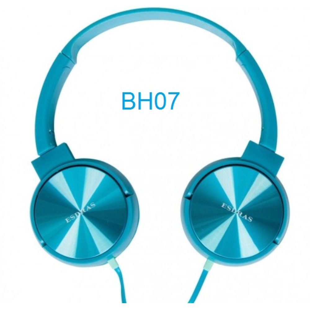 Ενσύρματα ακουστικά με μικρόφωνο τιρκουάζ BH07 ESDRAS