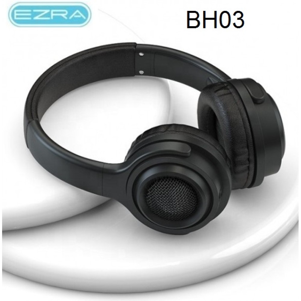 Ενσύρματα ακουστικά κεφαλής 3.5mm Jack μαύρα BH03 EZRA