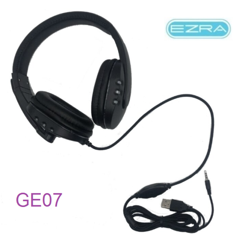 Ακουστικά κεφαλής Gaming 3.5mm με μικρόφωνο και φώτα RGB GE07 EZRA