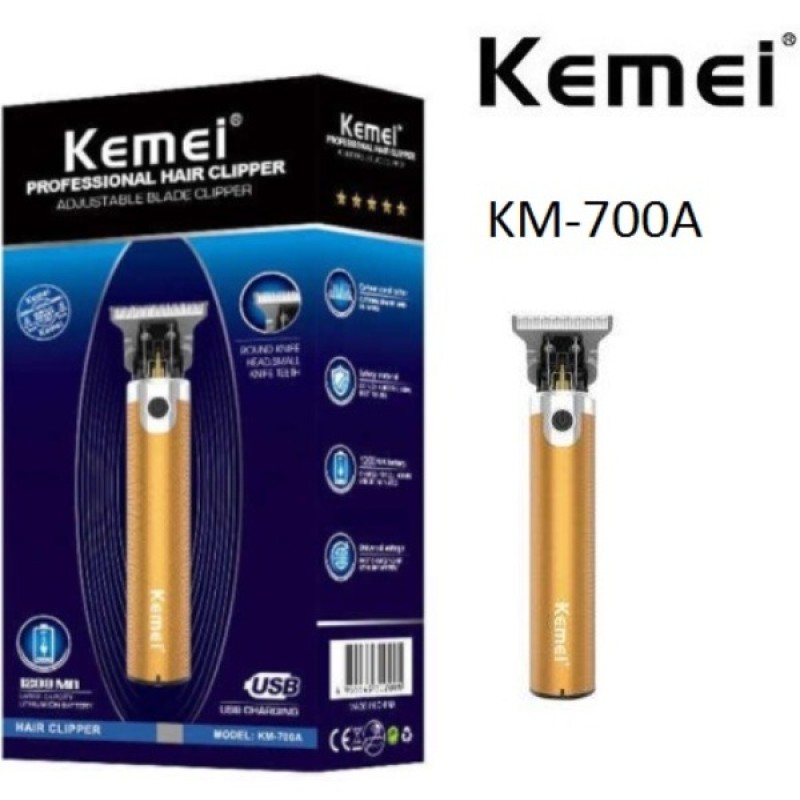 Επαναφορτιζόμενη κοπτική μηχανή μαλλιών KM-700A Kemei 8109