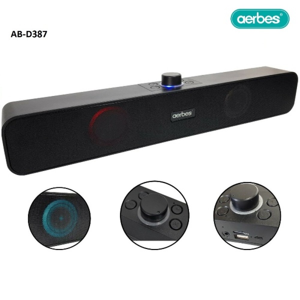 Ασύρματο ηχείο ράβδος για home cinema Bluetooth AB-D387 Aerbes