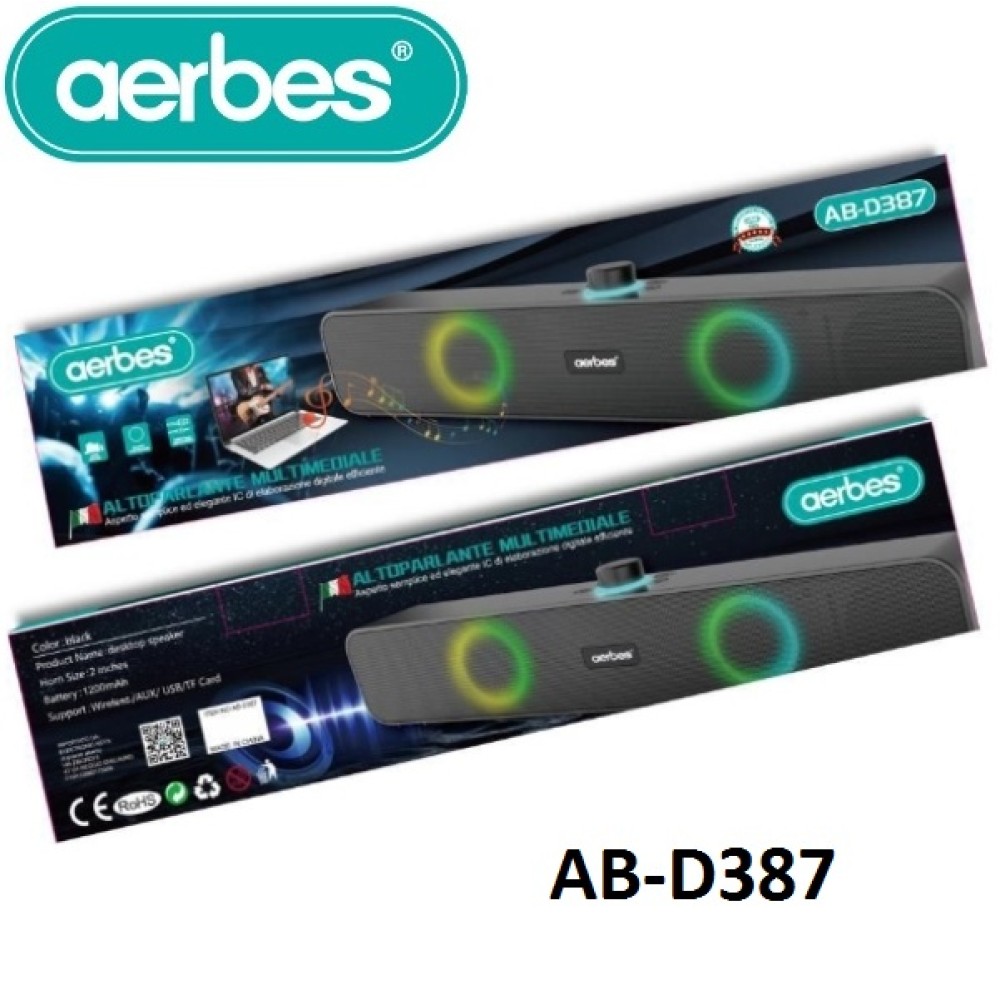 Ασύρματο ηχείο ράβδος για home cinema Bluetooth AB-D387 Aerbes
