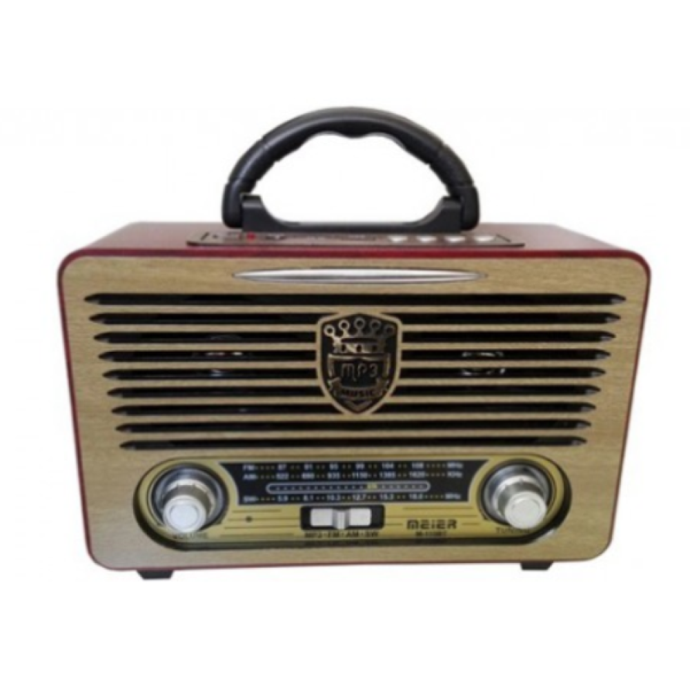 Ρετρό ραδιόφωνο FM/AM/SW3 και ηχείο MP3 Player με τηλεχειριστήριο  M115BT MEIER