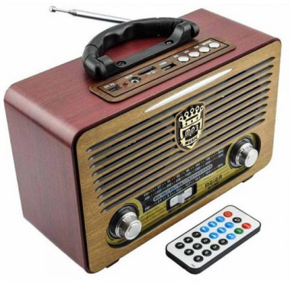 Ρετρό ραδιόφωνο FM/AM/SW3 και ηχείο MP3 Player με τηλεχειριστήριο  M115BT MEIER