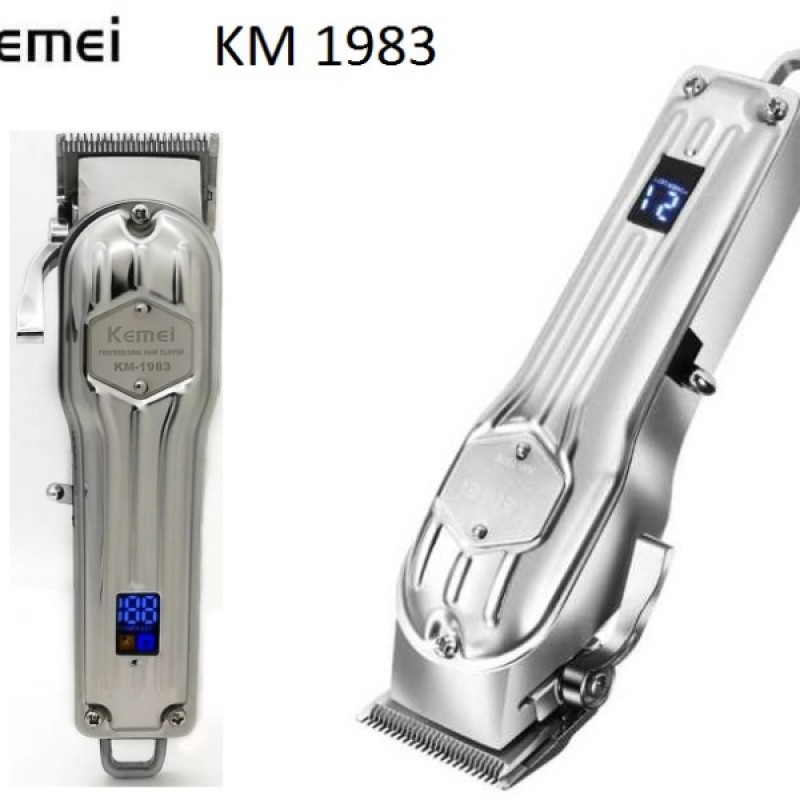 Επαναφορτιζόμενη, μεταλλική κουρευτική μηχανή KM-1983 KEMEI