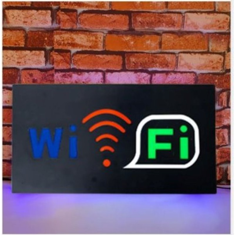 Φωτιζόμενη πινακίδα με led "WIFI"