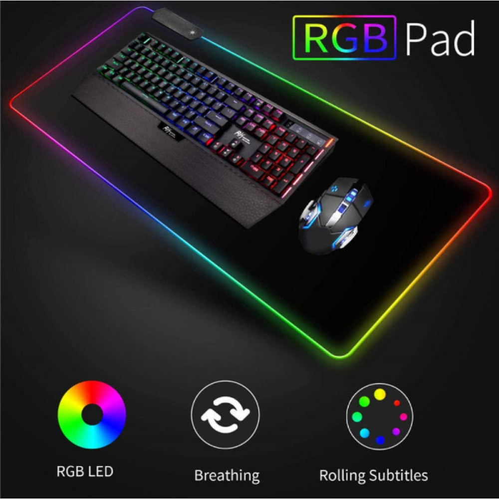 RGB επιφάνεια για ποντίκι παιχνιδιών 30x80cm