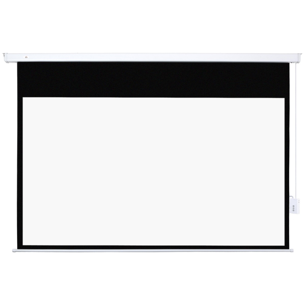Οθόνη προβολέα 247 x 168 cm 100 ιντσών 16:9 HD 4K οθόνη προβολής ηλεκτρική με τηλεχειριστήριο, λευκό