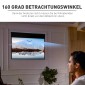 Οθόνη προβολέα 247 x 168 cm 100 ιντσών 16:9 HD 4K οθόνη προβολής ηλεκτρική με τηλεχειριστήριο, λευκό