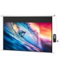 Οθόνη προβολέα 293 x 193 cm 120 ιντσών 16:9 HD 4K ηλεκτρική οθόνη προβολής με τηλεχειριστήριο, λευκό