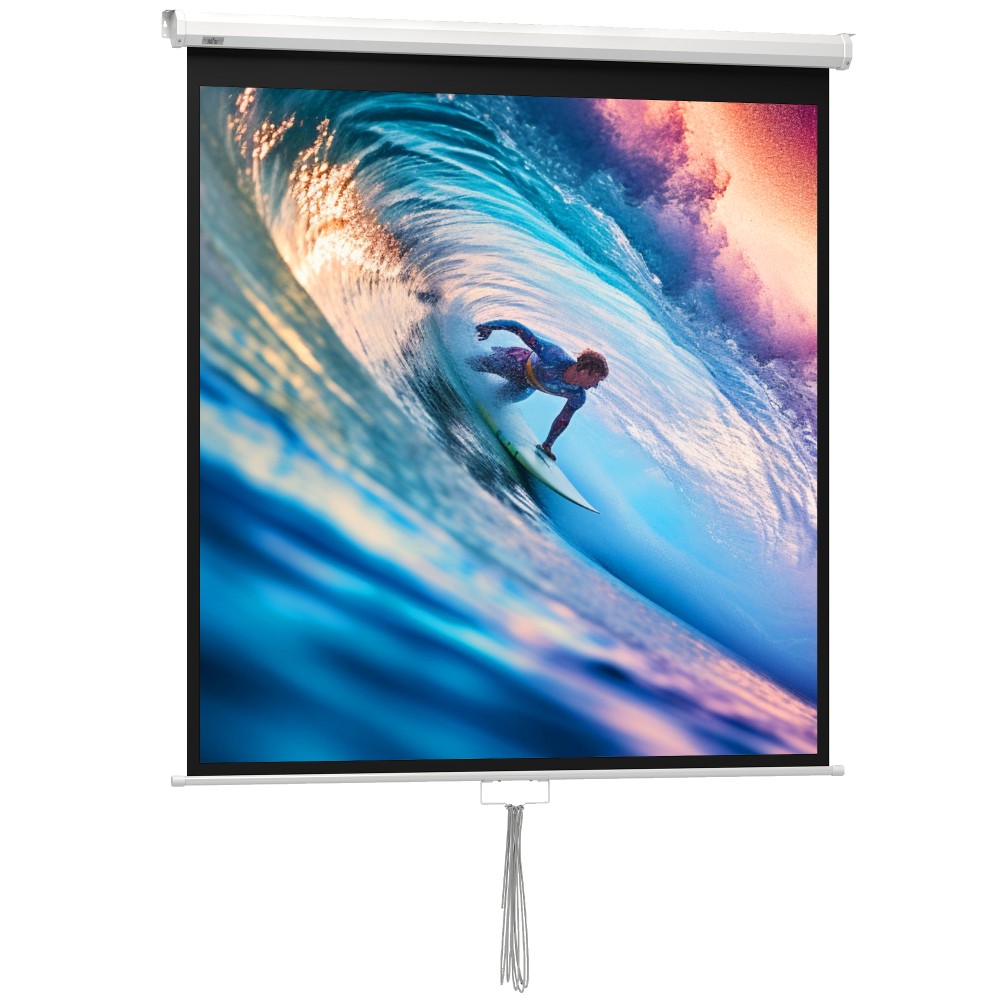 Οθόνη προβολέα 152 x 152 cm 85 ιντσών Οθόνη προβολής 1:1 HD 4K για παρουσιάσεις γραφείου home cinema