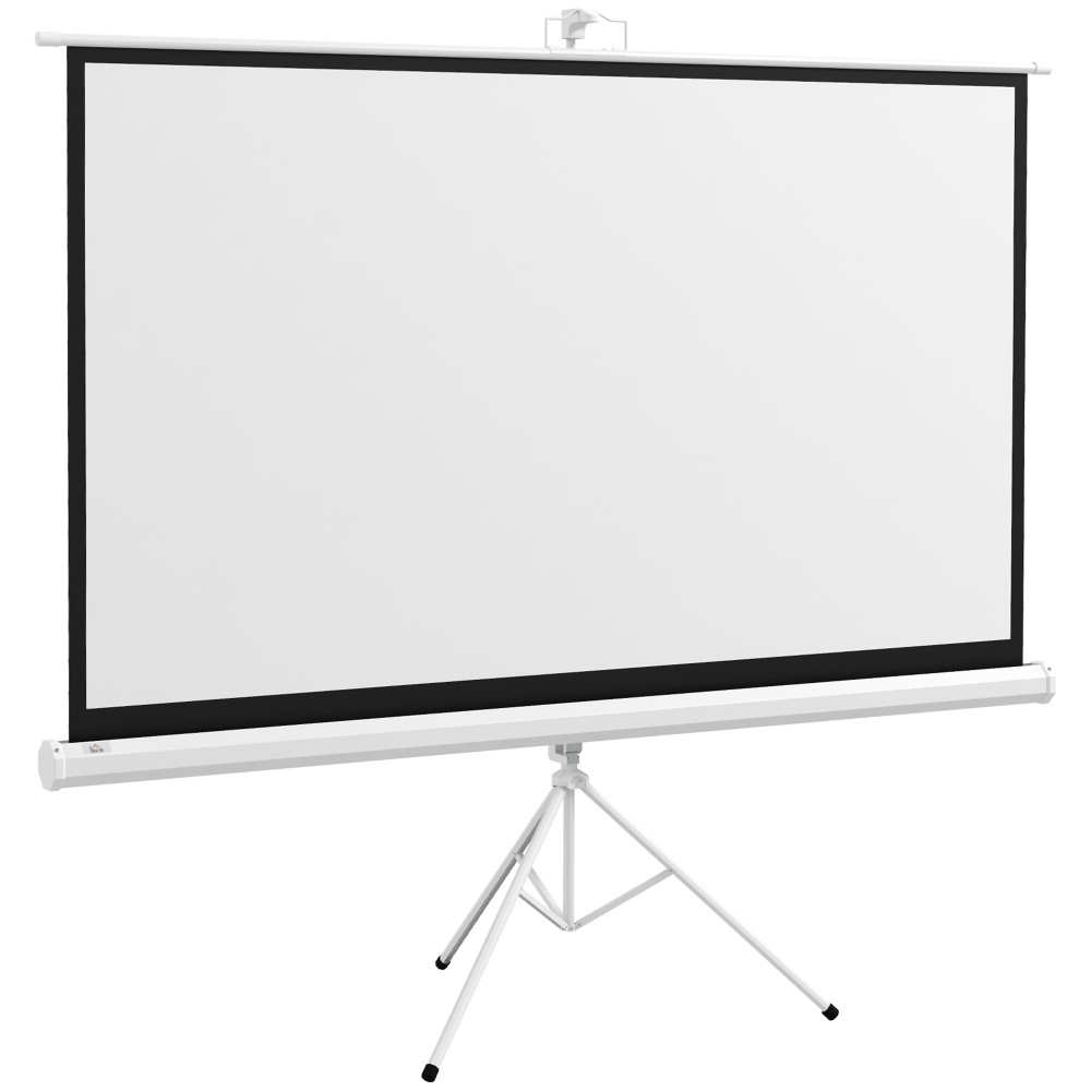 HOMCOM Οθόνη προβολέα με τρίποδο 186 x 105 cm 84 ίντσες 16:9 HD 4K οθόνη ρολό