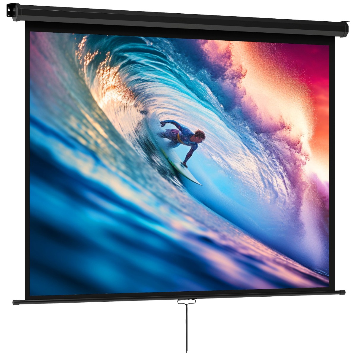 Οθόνη προβολέα 171 x 128 cm 84 ιντσών 4:3 HD 4K οθόνη προβολής πλαστική, μεταλλικό home cinema