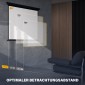 Οθόνη προβολέα 171 x 128 cm 84 ιντσών 4:3 HD 4K οθόνη προβολής πλαστική, μεταλλικό home cinema